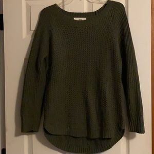 Olive green crew neck sweater